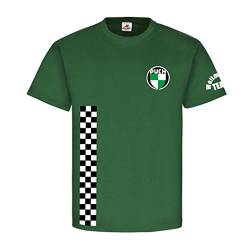 Puch Weltmeister Team Racing Team Weltmeister Motocross Vintage T Shirt #25438, Größe:S, Farbe:Oliv von Copytec