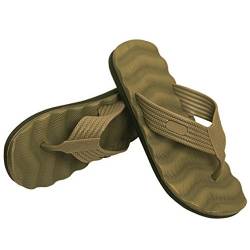 Tactical Badelatschen Zehensandalen Oliv Pantoletten Sandalen Sommerschuhe Strandschuhe Hausschuhe Flippige Flops BW Army Us #20473, Schuhgröße:44, Farbe:Oliv von Copytec