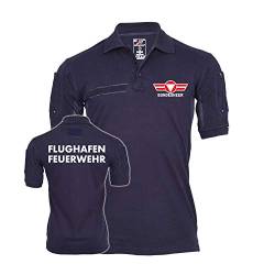 Tactical Polo Österreich Feuerwehr Flughafen Bundesheer Flugfeld T-Shirt#33647, Größe:M, Farbe:Dunkelblau von Copytec