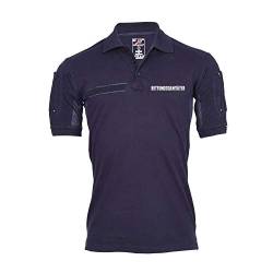 Tactical Polo Rettungssanitäter Rettungsdienst Reflektierend Shirt #35642, Größe:3XL, Farbe:Dunkelblau von Copytec