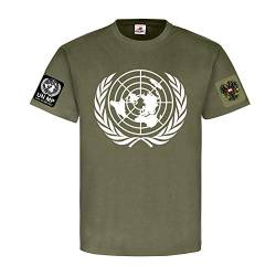 UN MP Coy 1st WO WLF United Nation Bundesheer Österreich Military Police T Shirt #22727, Größe:S, Farbe:Oliv von Copytec
