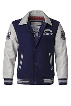 Cordon Sport Herren College Lederjacke Bronx (as3, alpha, 3x_l, regular, regular, navy stone) von Cordon Sport