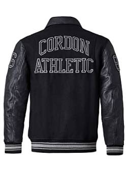 Cordon Sport Herren College Lederjacke Bronx (as3, alpha, m, regular, regular, pure black) von Cordon Sport