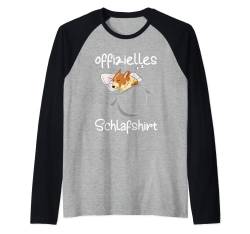 Corgi Schlafshirt Hund Pyjama Schlafanzug Oberteil Schlaf Raglan von Corgi Schlafkleidung für Damen, Herren & Kinder