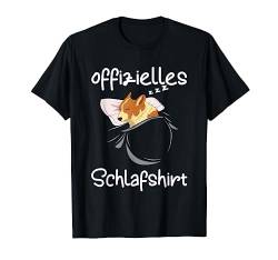 Corgi Schlafshirt Hund Pyjama Schlafanzug Oberteil Schlaf T-Shirt von Corgi Schlafkleidung für Damen, Herren & Kinder