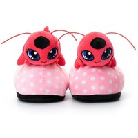 Corimori Miraculous Ladybug Plüsch-Hausschuhe Kwami Plagg und Tikki für Erwach Plüsch Hausschuhe (Packung) EU Einheitsgröße 34-44, Plüsch Pantoffeln, Schuhe von Corimori