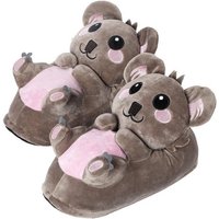 Corimori Tier Pantoffeln für Kinder Einheitsgröße 25-33,5 cm Plüsch Hausschuhe Hund, Hase, Fuchs, Drache, Einhorn, Faultier, Koala, Pinguin uvm von Corimori