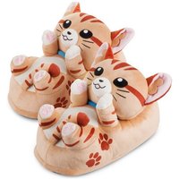 Corimori Tier Pantoffeln für Kinder Einheitsgröße 25-33,5 cm Plüsch Hausschuhe Kater, Löwe, Schaf, Hund, Frosch, Teddy, Bär, Hamster, Igel, Pferd von Corimori