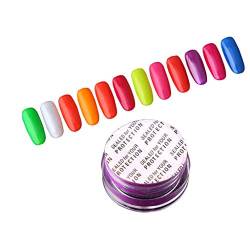 12 Farben Nagelpulver, professionelles Nagelpulver, schillerndes Pigment, Farbpuder, Nail Powder für Nail Art von Corlidea