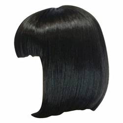 Kurze Bob Perücke mit Pony Natürliches Ombre Perücke Synthetisches Haar Bunt Täglich Party Halloween Cosplay Gewellte Lockige Perücken für Frauen von Corlidea