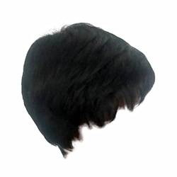 Kurze Perücke für Frauen, Natürliches Synthetisches Haar Ombre Bob Perücken mit Ordentlichem Pony Dunkler Wurzel für Alltag Party Cosplay von Corlidea