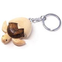 Cornelißen Schlüsselanhänger Schlüsselanhänger aus Holz - Meeresschildkröte im Ei von Cornelißen