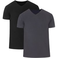 Cornette T-Shirt Herren T-Shirts mit V-Ausschnitt 2er Pack CR067 (1-tlg) von Cornette