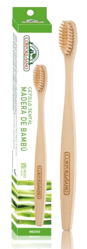 Corpore Sano: Zahnbürste aus Bambus, 100% Moso, mittlere Härte aus Bambusfaser von Corpore Sano