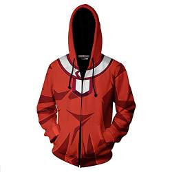 CosIdol Yuki Jaden Kapuzenjacke 3D Digital Print Japanese Anime Pullover Hooded Herren Kapuzenpullover Hoodies Sportswear Sweatshirt Tops M von CosIdol