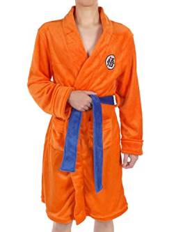 Cosplay Son Goku Bademantel mit GO Schriftzug - Orange - Large/X-Large von CosInStyle