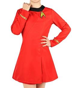 Uniform Kleid für Nyota Uhura Cosplay Kostüm rot - Rot - Large von CosInStyle