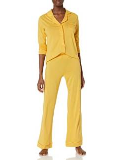 Cosabella Damen Bella Long Sleeve Top & Pant Pajama Set Pyjamaset, Serengeti Sun/Serengeti Sun, Small (2er Pack) von Cosabella