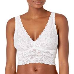 Cosabella Damen Say Never Plungie Longline Bralette Stiefe BH, Weiß, Large von Cosabella