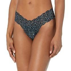 Cosabella Damen Say Never Printed Comfie Thong Tangahöschen, Black Panther, X-Large von Cosabella