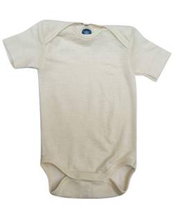 Cosilana, Baby Body Kurzarm, 70% Wolle, 30% Seide (Natur, 98-104) von Cosilana