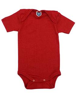 Cosilana, Baby Body Kurzarm, 70% Wolle, 30% Seide (Rot, 62-68) von Cosilana