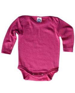 Cosilana, Baby Body Langarm, 70% Wolle, 30% Seide(Pink, 74-80) von Cosilana