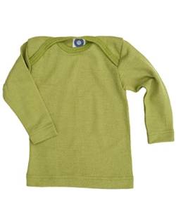 Cosilana, Baby Unterhemd Langarm, 70% Wolle 30% Seide (Grün, 62-68) von Cosilana