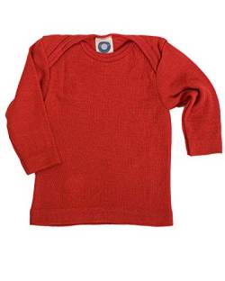 Cosilana, Baby Unterhemd Langarm, 70% Wolle 30% Seide (Rot, 74-80) von Cosilana