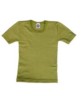 Cosilana, Kinder Unterhemd/T-Shirt, 70% Wolle und 30% Seide (104, Grün) von Cosilana