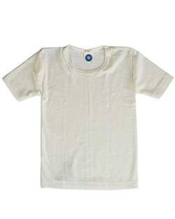 Cosilana, Kinder Unterhemd/T-Shirt, 70% Wolle und 30% Seide (104, Natur) von Cosilana