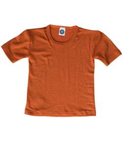 Cosilana, Kinder Unterhemd/T-Shirt, 70% Wolle und 30% Seide (104, Safran Orange) von Cosilana