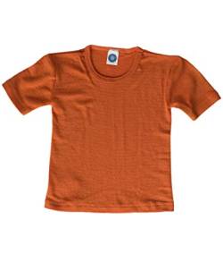 Cosilana, Kinder Unterhemd/T-Shirt, 70% Wolle und 30% Seide (116, Safran Orange) von Cosilana