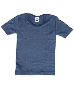 Cosilana, Kinder Unterhemd/T-Shirt, 70% Wolle und 30% Seide (128, Marine) von Cosilana