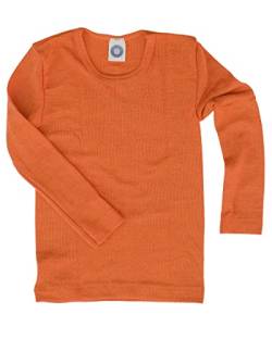 Cosilana, Kinder Unterhemd Langarm, 70% Wolle (kbT), 30% Seide (Safran-Orange, 152) von Cosilana