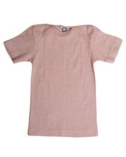 Cosilana, Shirt/Unterhemd kurzarm, 45% Baumwolle (kbA), 35% Wolle (kbT), 20% Seide (98/104, Pink meliert) von Cosilana