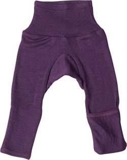 Cosilana Baby Hose lang- mit Kratzschutz am Bein 86/92 Uni Pflaume 23 von Cosilana