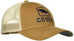 Costa Del Mar Unisex Bass Trucker Hat Hut, Braun + Stein, Einheitsgröße von Costa Del Mar