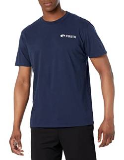 Costa Del Mar Unisex-Erwachsene Costa Emblem Waves Thunfisch Kurzarm T-Shirt, Marineblau, M von Costa Del Mar