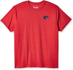 Costa Del Mar Unisex-Erwachsene Species Shield Kurzarm T-Shirt, rot (Heather Red), Mittel von Costa Del Mar