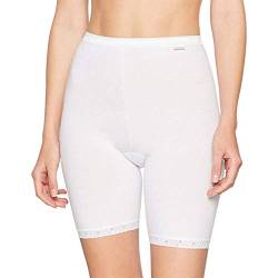 Cotonella Lange Unterhose aus elastischer Baumwolle für Damen (2 Stück), Weiß, 6 von Cotonella