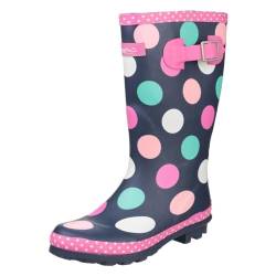 Cotswold Dotty Herren Damen Wasserfest Zugschnur Gummistiefel Stiefel Slipper Mehrfarbig EUR 33 von Cotswold