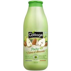 Cottage Duschgel, feuchtigkeitsspendende Milch, Bio-Birne & Bio-Mandelcreme, 98% natürliche Inhaltsstoffe, Flasche 100% pflanzlichen Ursprungs, hergestellt in Frankreich, 550 ml von Cottage