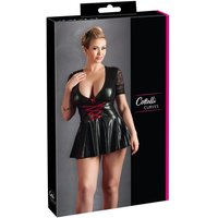 Cottelli CURVES Minikleid Cottelli CURVES - Kleid schwarz/rot 2XL von Cottelli CURVES
