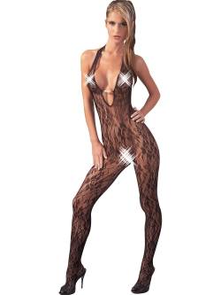 Ouvert-Catsuit: Perle, schwarz (S/M) von Cottelli Collection