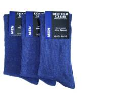 Cotton Club 6 Paar Herrensocke ohne gummi Gr. 39-42,43-46, 47-50, 51-54 (43-46, Jeans-blau) von Cotton Club