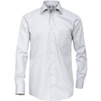 Cotton Island Langarmhemd Herren Langarm Hemd Businesshemd comfort fit Kentkragen uni, grau HL34 von Cotton Island