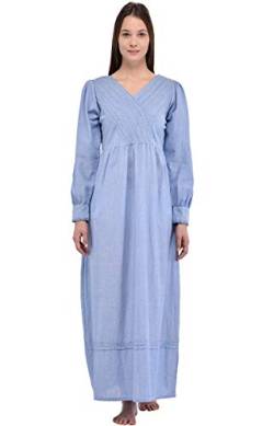 Cotton Lane Past Times Klassisches Nachthemd aus Chambray von Cotton Lane