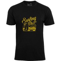 Cotton Prime® T-Shirt "Urlaub Meer Ozean" Surfing Time Print von Cotton Prime