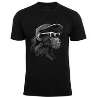 Cotton Prime® T-Shirt mit Affenmotiv - Cool Monkey mit Brille von Cotton Prime